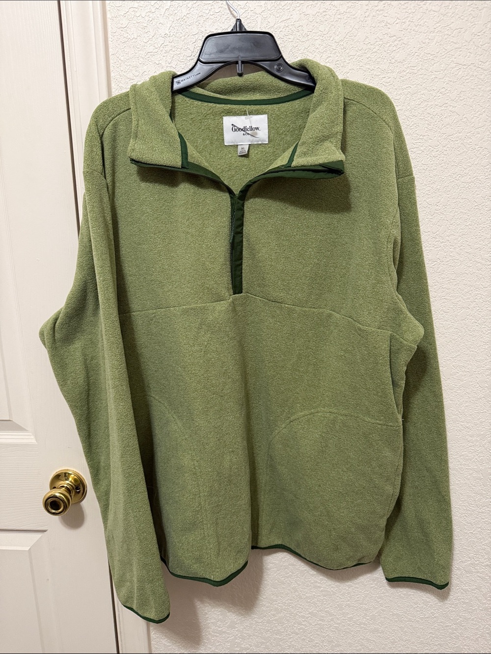 Goodfellow & Co Olive Green Quarter-Zip Fleece Pullover